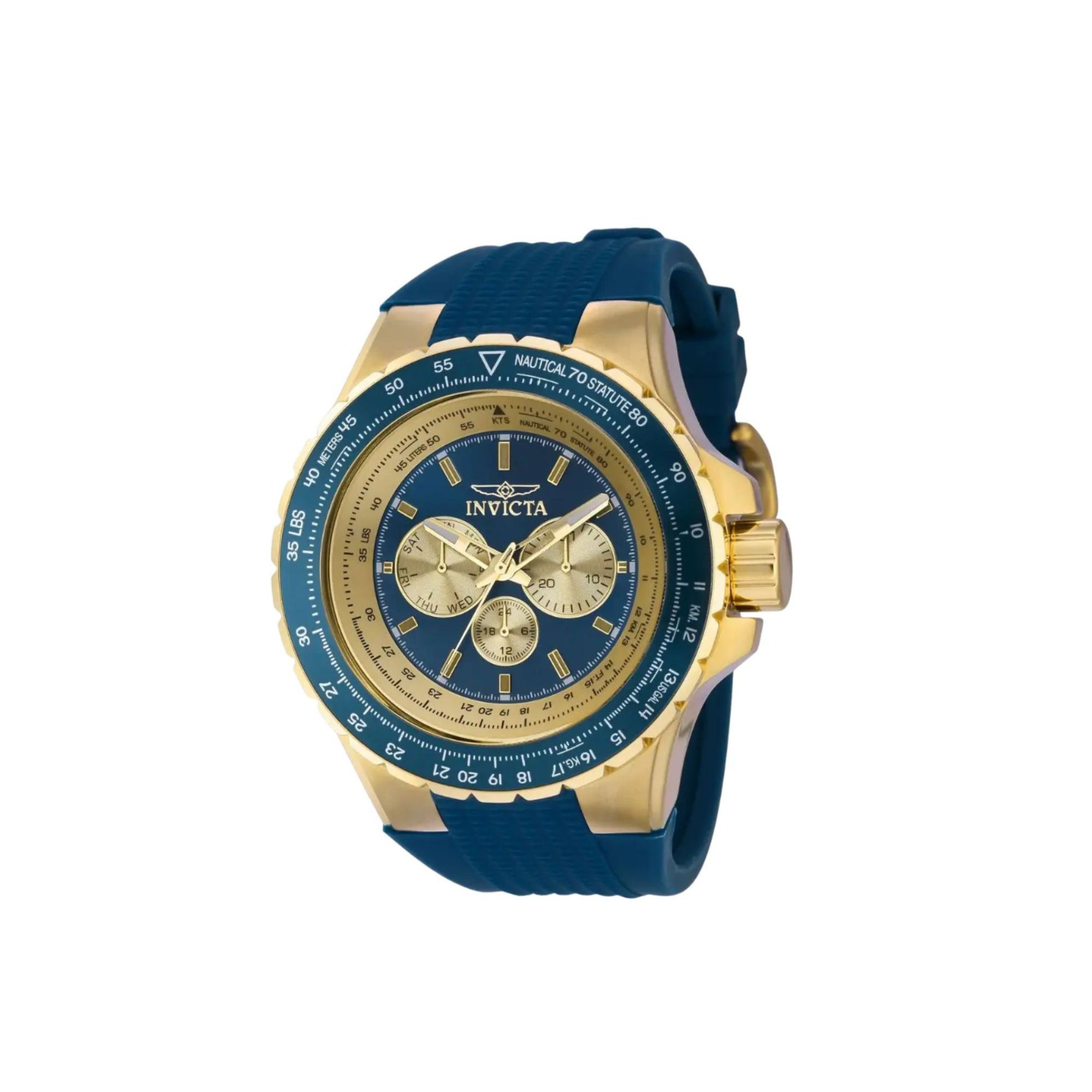 Invicta Aviator 39266: Orologio Uomo 50mm Quarzo Impermeabile, Acciaio Quadrante Blu